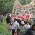 Protesta ciudadana contra empresas mineras en Puebla. Foto: Radio Expresión