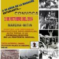 Marcha magisterial este jueves 02 de octubre.