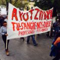 Ciudadanía marcha pidiendo justicia para Ayotzinapa. Foto: Chiapas PARALELO