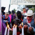 Zapatistas con Ayotzinapa. Foto: ElizabethRuiz