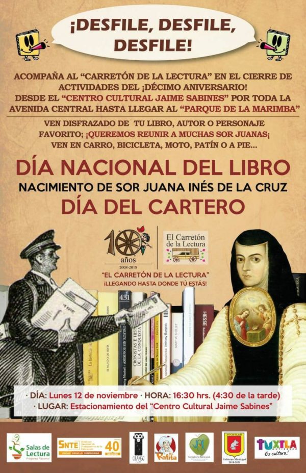 Día Nacional del Libro será festejado a lo grande en Tuxtla Gutiérrez