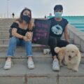 Ciudadanos y ciudadanas se presentaron junto a sus perros y perras para marchar en contra del maltrato animal Foto: Yessica Morales.