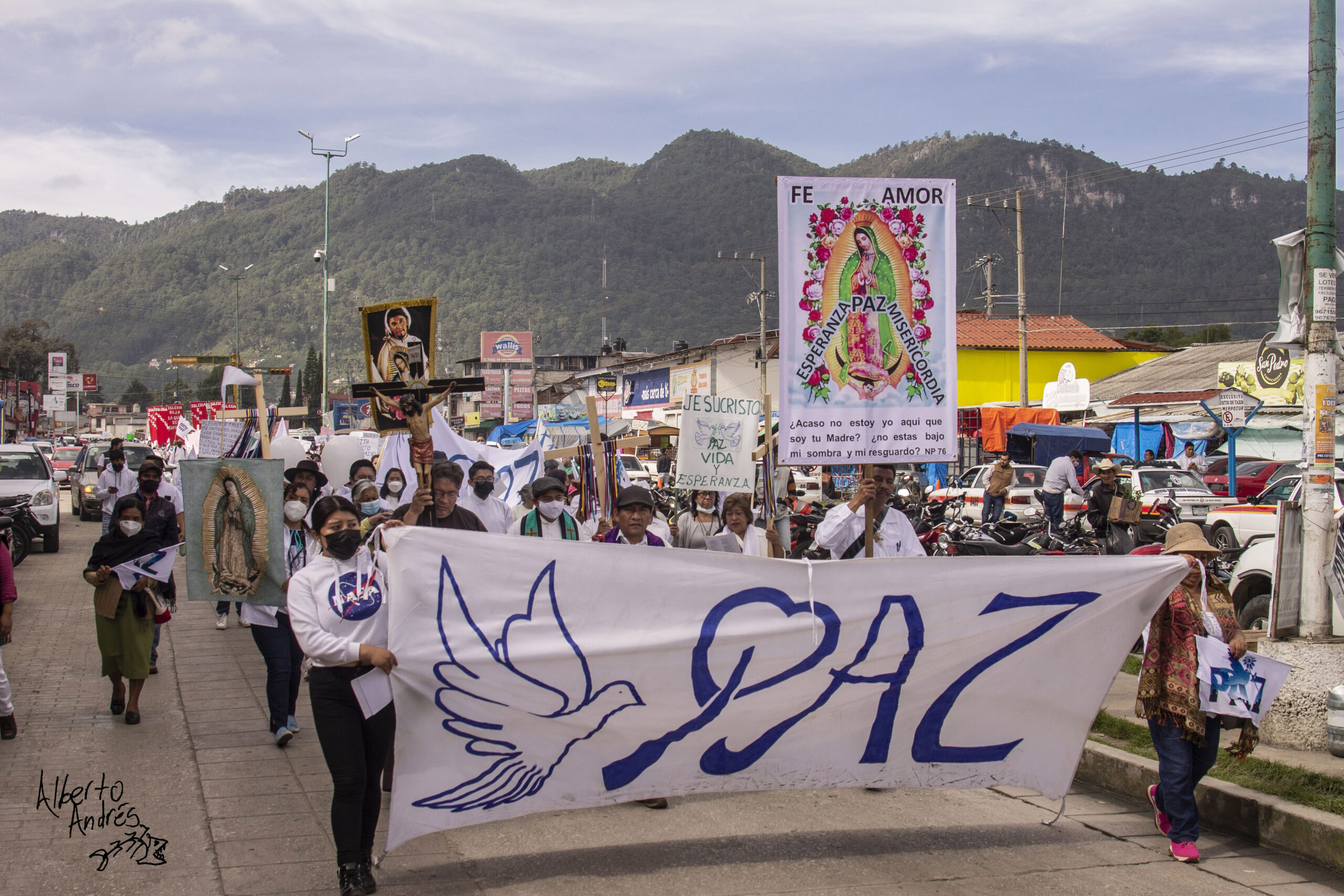 Peregrinación por la Paz y la Justicia en San Cristóbal de Las Casas |  Chiapasparalelo