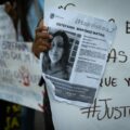 Me protegen mis hermanas" marchan para exigir justicia por Estefanía y detener desapariciones hacia mujeres .
Foto: Roberto Ortiz