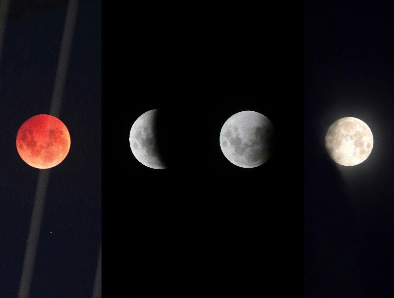 Así fue el último eclipse lunar total del año próximo será en 2025