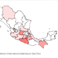 Ls estados con mayor violencia político-electoral.