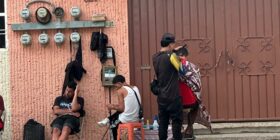 Migrantes varados en la capital de Chiapas. Foto: Ángeles Mariscal