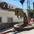 "Escultura de la Paz" ubicada a un costado del Parque Morelos
Foto: Cortesía