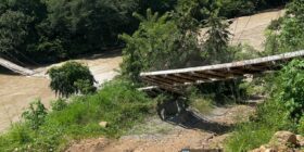 Así quedó el puente de hamaca