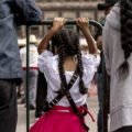 El primer desfile en tiempo de mujeres