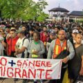 Migrantes saliendo de Tapachula. Foto Benjamín Alfaro