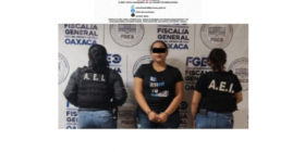 Detienen a una mujer por desaparición forzada de la Activista Ayuujk , Sandra Domínguez
Foto: FGE de Oaxaca